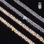 Dây chuyền hình giọt nước 6mm Iced Out Tennis Chain Water Drop Shape Cubic Zirconia. DC-CZ-10004