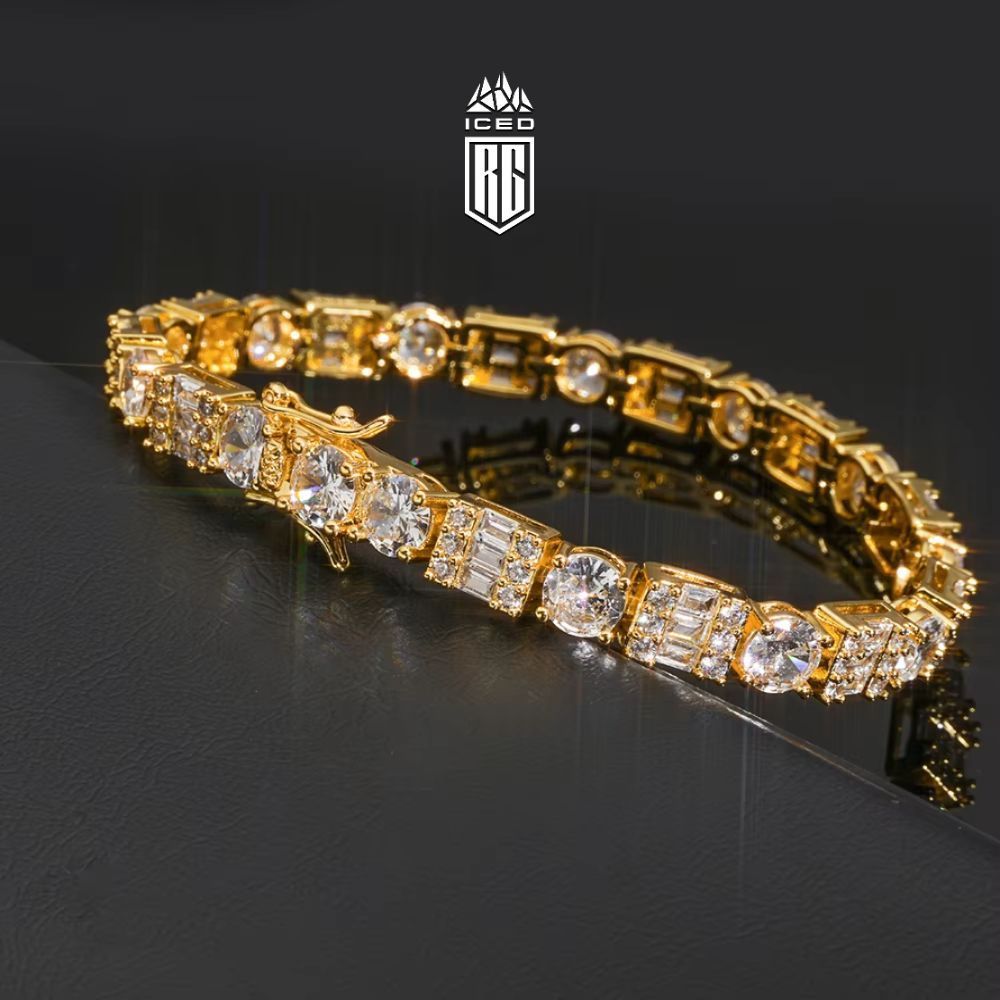 Lắc tay 6.5mm Tennis Chain Bracelet Round Mix Cut Cubic Zirconia Iced LT-CZ-10003