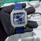 Đồng Hồ Kim Cương đá VVS Moissanite. Diamond Watches Full Iced Out. Passed Tester. DH-MS-10001
