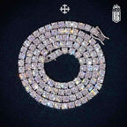 Dây chuyền 2/3/4/5mm Moissanite. Tennis Chain Hip Hop VVS Moissanite Tennis Necklace LT-CZ-10008