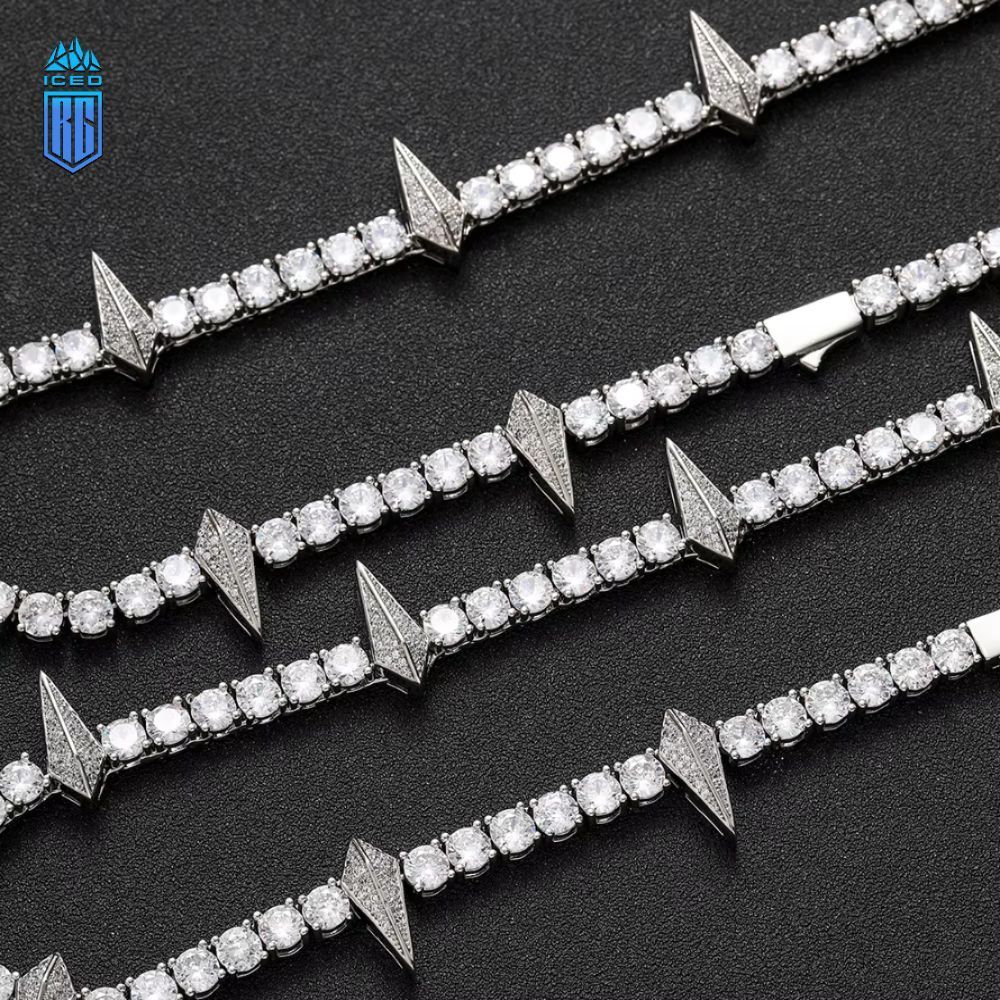 Dây chuyền 5mm Black Panther Tennis Necklace Men. DC-CZ-10006