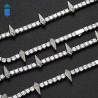 Dây chuyền 5mm Black Panther Tennis Necklace Men. DC-CZ-10006