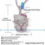 DÂY CHUYỀN HI KITTY - CUBIC ZIRCONA MẠ BẠC S925 - MDC-CZ-10011