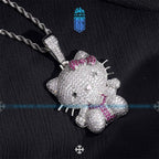 DÂY CHUYỀN HI KITTY - CUBIC ZIRCONA MẠ BẠC S925 - MDC-CZ-10011