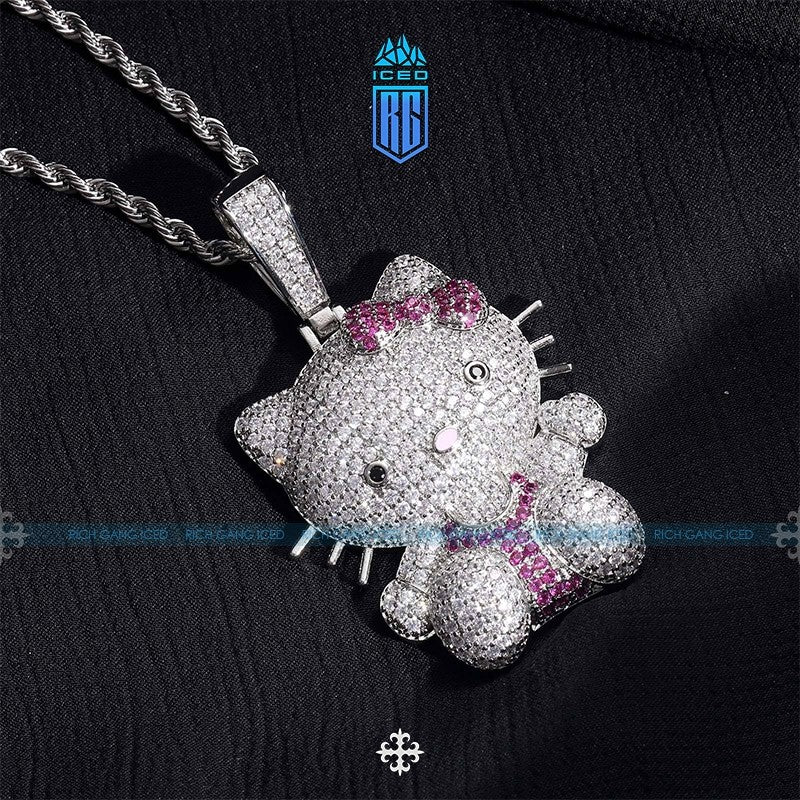 DÂY CHUYỀN HI KITTY - CUBIC ZIRCONA MẠ BẠC S925 - MDC-CZ-10011
