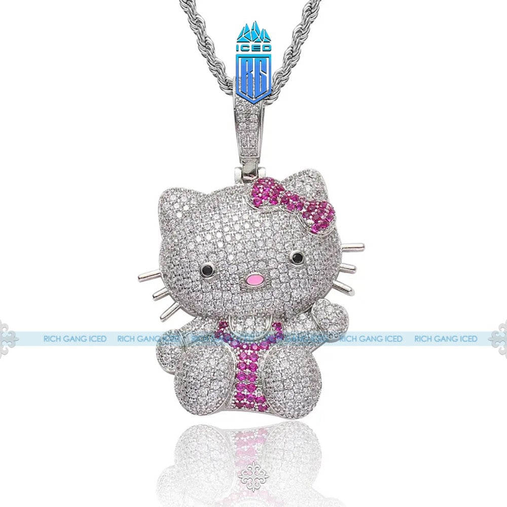 DÂY CHUYỀN HI KITTY - CUBIC ZIRCONA MẠ BẠC S925 - MDC-CZ-10011