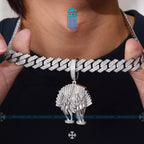 Men Luxury Iced Out Street Jewelry Gold Plated 925 Sterling Silver VVS Moissanite Diamond Hip Hop Flaunt Money Hand Pend