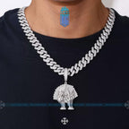 Men Luxury Iced Out Street Jewelry Gold Plated 925 Sterling Silver VVS Moissanite Diamond Hip Hop Flaunt Money Hand Pend